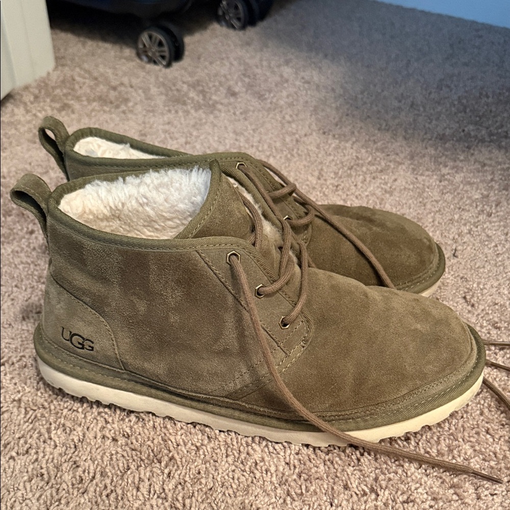 UGG Men's Tan Suede Boots - Picture 3 of 5